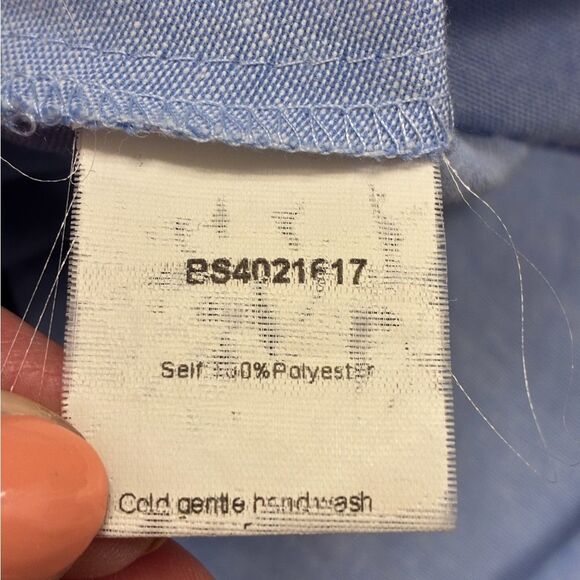 ELLIAT Boheme Ocean Dress Open Back Cool Vintage Blue Women’s Size Large - Picture 7 of 7